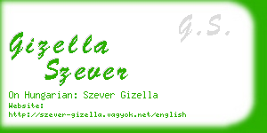 gizella szever business card